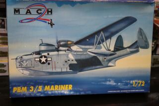 1/72 Mach 2 Pbm 3/5 Mariner Flying Boat Detail Model U.  S Wwii Rare Vintage