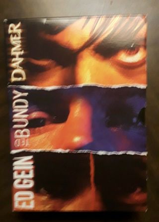 Ted Bundy Dahmer Ed Gein Serial Killers 3 Disc Movie Box Dvd Set 2003 Rare