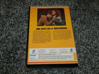 RARE HORROR VHS UNA RATA EN LA OBSCURIDAD ANA LUISA PELUFFO MDVC / DIVISION VID 2