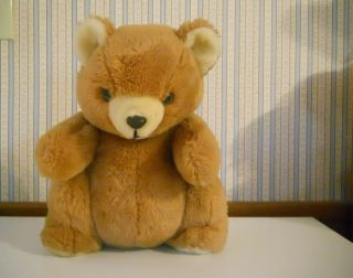 Daekor 1980 Vintage 12 " Plush Stuffed Potbelly Brown Bear Rare Ap
