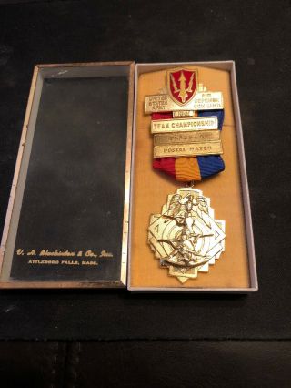 Rare Vietnam War Us Army Air Defense Missile Command Aadcom Rifle Medal Award 8
