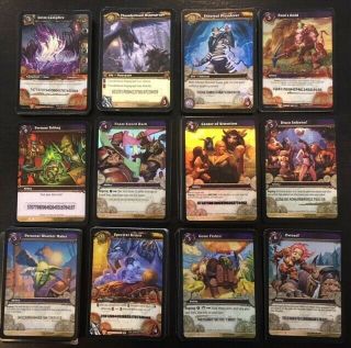 World Of Warcraft Tcg Loot Cards Rare & Uncommons - Some 3/3s & 2/3s Owned