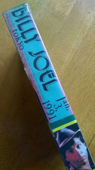 vtg BILLY JOEL Rare VIDEO VHS Cassette TAPE Live JAN 3,  1991 JAPAN pro - shot 2