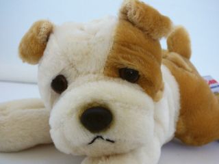 Aurora Flopsie Bulldog Puppy 8 " Rare Coloring Blonde & Cream Soft