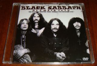 Rare Dvd Black Sabbath - Full 11 Track Live At Olympia Theatre Paris 12/19/1970