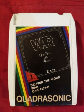War Deliver The Word Quadraphonic 8 - Track Tape Rare Quad 8