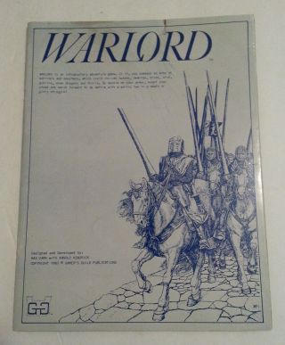 Warlord Rpg Book Rare And Hard To Find Gamer 