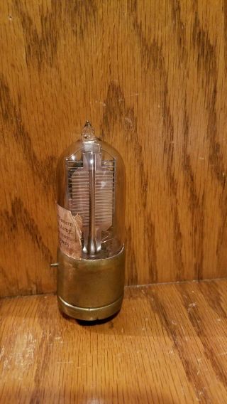 Rare Western Electric VT - 1 Vacuum Tube with brass base and good filament 5