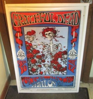 Grateful Dead Poster Rare Poster 2010 Jerry Garcia Roses