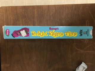 Barney ' s Rockin ' Rhyme Time vhs Extremely Rare Blockbuster Exclusive 3