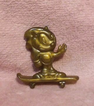 Rare Vintage Sonic The Hedgehog Gold Figure Cookie Crisp Prize Toy - 1993 Sega