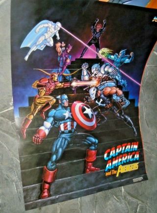 Captain America And The Avengers Data East Arcade Sega Poster 18x24 Rare