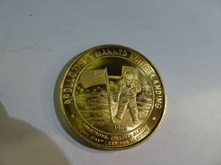 Rare Nasa Coin From 1969 Apollo 11 1st Manned Lunar Landing