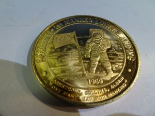 Rare NASA Coin from 1969 Apollo 11 1st Manned Lunar Landing 2