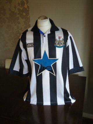 Newcastle United 1993 Asics Home Shirt Xxl Adults Rare Old Vintage Utd