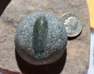 HUGE,  NEAR FLAWLESS,  VERY RARE,  FROSTY OLIVE/MOSS GREEN SEAGLASS SPECIMEN 5