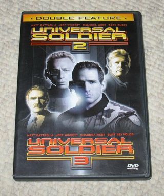Rare Oop Universal Soldier 2 Brothers In Arms,  3 Unfinished Business Battaglia