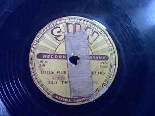 Rare Sun Records 78 Rpm Single - 233 - Something For Nothing - Billy The Kid Emerson