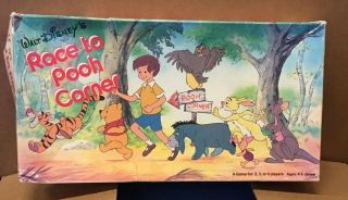Vintage 1975 Walt Disney Race To Pooh Corner Board Game Rare Find