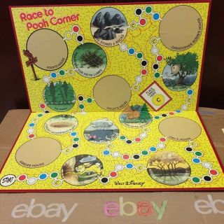 Vintage 1975 Walt Disney Race to Pooh Corner Board Game RARE FIND 2