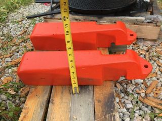 Allis Chalmers B C CA tractor AC side frame weights rare 2