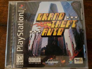 Grand Theft Auto (sony Playstation 1,  1998) Rare Black Label