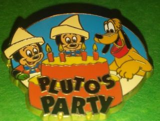 Walt Disney World Pluto Collectible Pin Plutos Party Authentic Rare