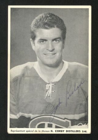 Jackie Leclair Canadiens Signed Rare 1950 