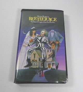 Beetlejuice Vhs Rare Clamshell Big Box Horror 90s Vintage Tim Burton Very Good
