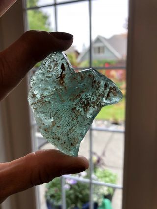 Huge Seafoam Teal Green Bonfire Sea Glass Rare Sea Glass Gem Nr