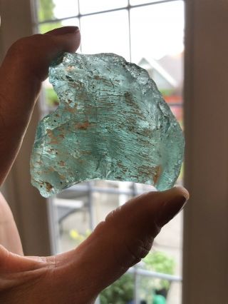 Huge Seafoam Teal Green Bonfire Sea Glass Rare Sea Glass Gem NR 2