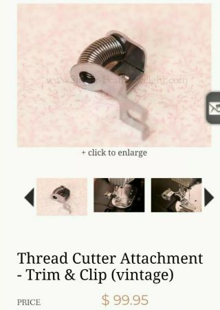 SINGER TRIM - CLIP 161585 Attachment - Fits All - Featherweight 221 222 - 301 - 201 - RARE 8