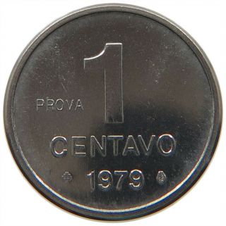 Brazil Centavo 1979 Prova Pattern Top Rare T80 001