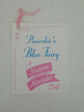 Madame Alexander Disney Blue Fairy Tree Topper Doll 79545 - Rare 1995 Only 8