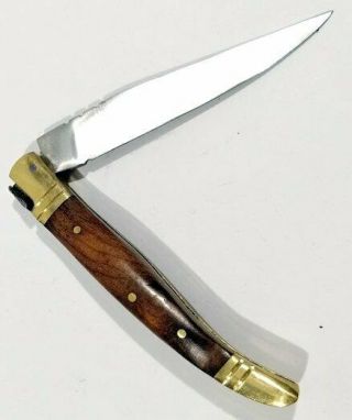 Vintage Laguiole Pocket Knife Authentic 1990 Steel Wood 12Froge Floding Rare Men 2