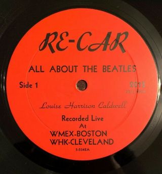 All About THE BEATLES - RARE LP with Louise Harrison Caldwell,  George ' s sister 4
