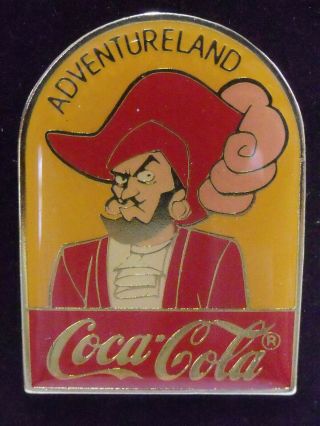 1986 Disney Coke 15th Coca Cola Adventureland Pirates Caribbean Le 1000 Pin Rare