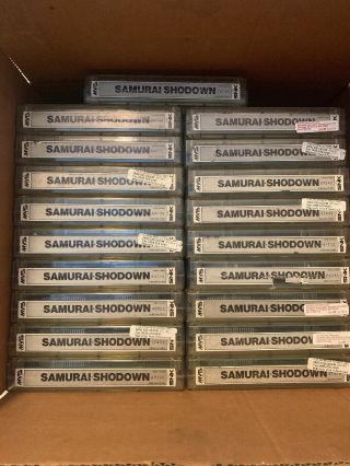 Samurai Showdown Snk Mvs Video Game Cartridge Rare Clear Transparent Official