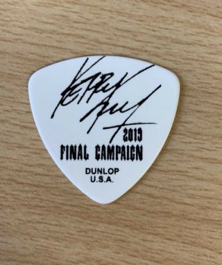 Slayer Kerry King Guitar Pick Real Stage Final Campaign Tour Pick 2019 Rare