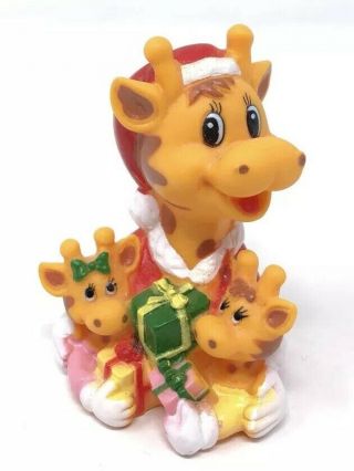 Toys R Us Geoffrey Hollow Rubber Figure Christmas Giraffe Vintage 1992 Rare Htf