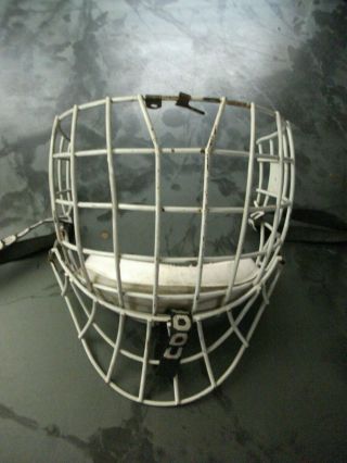 Vintage Cooper Gl100 Goalie Mask Cage W/dangler,  Rare,