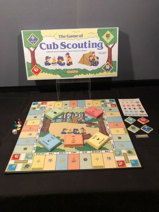 Vintage 1987 Cadaco Game Of Cub Scouting 100 Complete,  Rare Only One On Ebay