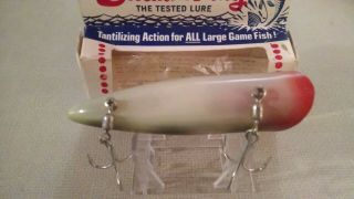 VINTAGE MAC ' S SQUID SALMON PLUG,  IN PACKAGE,  EXTREMELY RARE 40 MAC ' S FROG 5