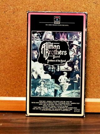 The Allman Brothers Band,  Brothers Of The Road (vhs 1982) Side Load Case,  Rare