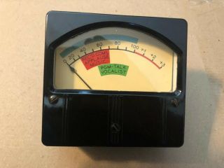 Very Rare Vu Meter From The Old Nbc Studios In Burbank,  California