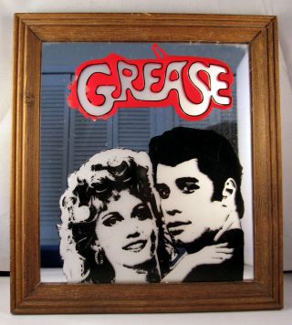 Rare Grease Movie Framed Mirror 1970 