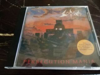 Sodom Persecution Mania Cd,  Rare Oop,  1st Press 1987 Spv Steamhammer Records