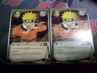 Naruto Card - 2 Naruto Uzumaki [imposter] Rare Cards 019