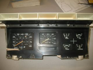 80 - 86 Ford Pickup Tach Dash Cluster F150 Bronco With Wire Plug Rare Floor Shift