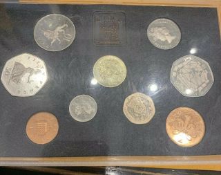1992 Royal Uk Proof 9 Coin Set With Rare Ec 50p 1992/1993